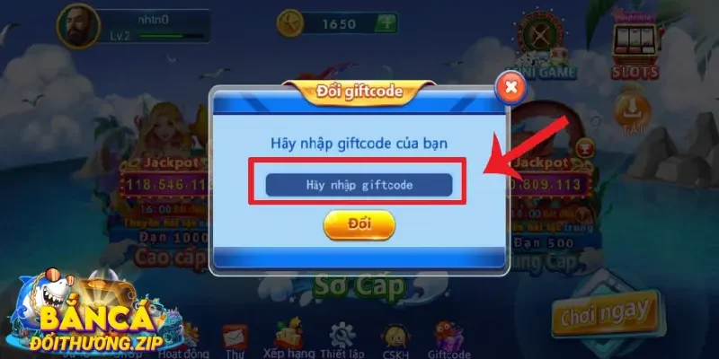 Danh sách mã code bắn cá h5